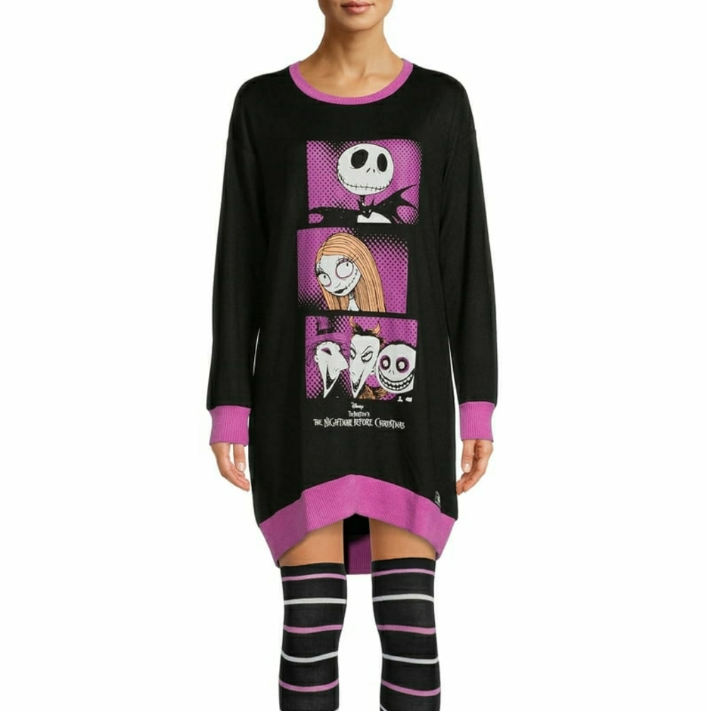 Disney's Tim Burton's Nightmare Before Christmas Sleepshirt Women's Size Small